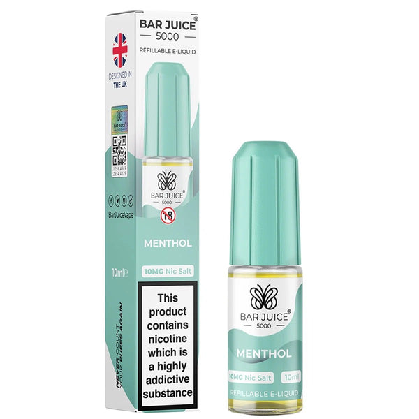 Menthol Nic Salt Eliquid by By Bar Juice 5000 (15503632695677)