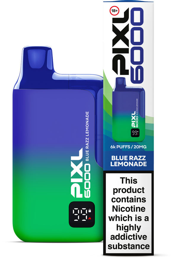 PIXL 6000 Big Puff Disposable Vape - Blue Razz Lemonade / 20mg (8694173761771)