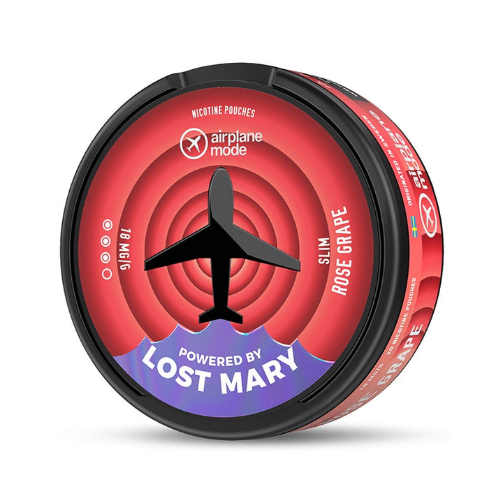Lost Mary Airplane Mode 30mg Nicotine Pouches/Rose Grape (8719202156779)