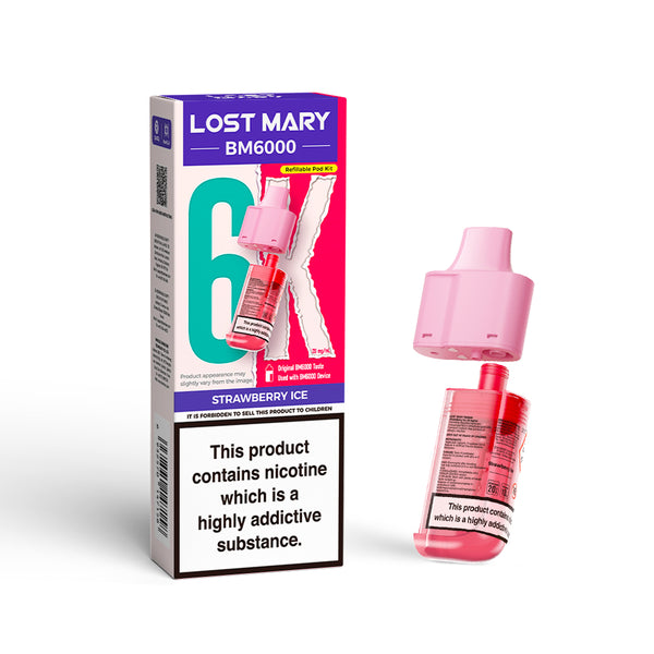 Lost Mary BM6000 Replaceable Pods/ Strawberry ice