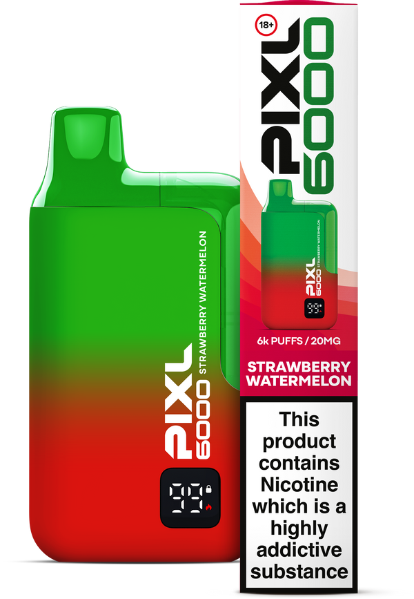 PIXL 6000 Big Puff Disposable Vape - Strawberry Watermelon / 20mg (8694174974187)