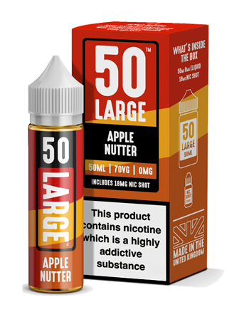 Apple Nutter e-liquid is a desserty combination featuring apple and cinnamon with caramel.    This e-liquid is 70%VG which is ideal for flavour and clouds. We recommend using this e-liquid in a sub-ohm kit. Vapox UK LTD (5775861186721)