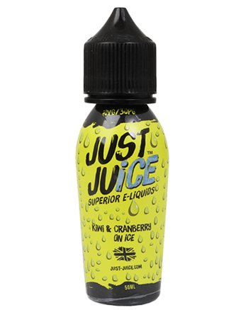 Kiwi Cranberry & Ice e-liquid is a fruit medley with a cold finish. A sharp kiwi on the inhale, accompanied by a tangy cranberry and finished off by crisp icy notes.    This e-liquid is 70%VG which is ideal for flavour and clouds. We recommend using this e-liquid in a Sub-ohm kit. Just Juice - Vapox UK LTD (5652369899681)