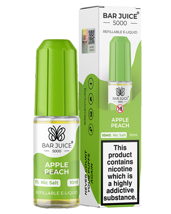 Apple Peach Nic Salt eLiquid by Bar Juice 5000 (8177531879659)