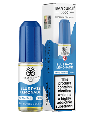 Blue Razz Lemonade Nic Salt eLiquid by Bar Juice 5000 (8177532010731)