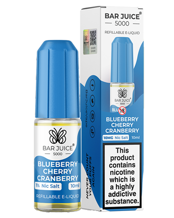 Blueberry Cherry Cranberry Nic Salt eLiquid by Bar Juice 5000 (8177532043499)
