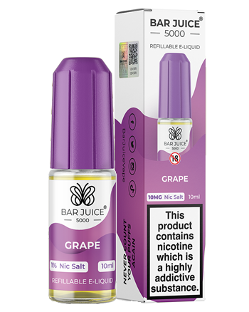 Grape Nic Salt eLiquid by Bar Juice 5000 (8177532436715)