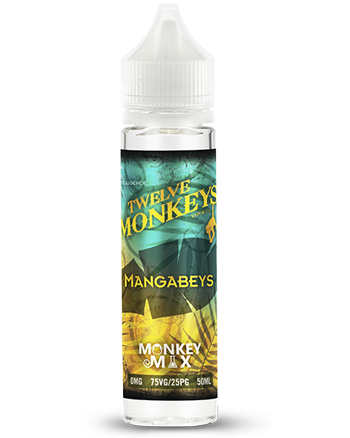 Mangabeys eLiquid by Twelve Monkeys 50ml - Mangabeys e-liquid is an exotic blend of sour pineapple, juicy mangoes and sharp guava. - Vapox UK LTD (5552544678049)
