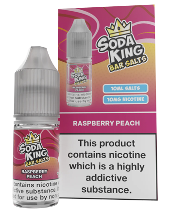 Raspberry Peach Nic Salt eLiquid by Soda King Bar Salts (8176253993195)