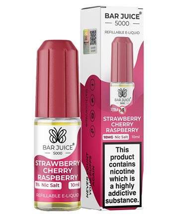 Strawberry Cherry Raspberry Nic Salt eLiquid by Bar Juice 5000 (8177532698859)