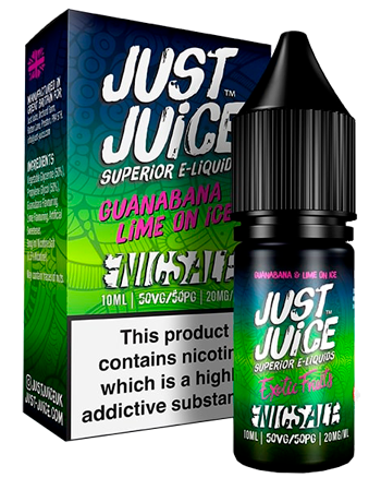 Guanabana & Lime On Ice Nic Salt eLiquid by Just Juice Exotic Fruits