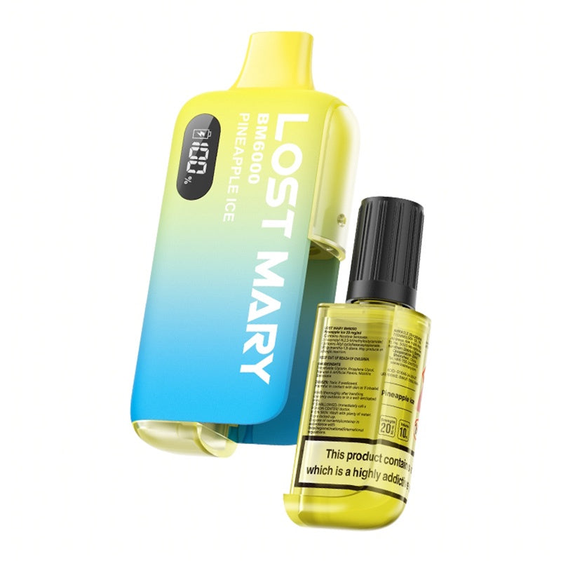 Pineapple-Ice Lost Mary Bm 6000 Legal Big Puff Device/Pineapple Ice 20 mg - Image 1