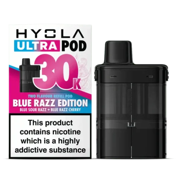Hyola Ultra 30K- Prefilled pod kit/Blue Raz Edition 20mg