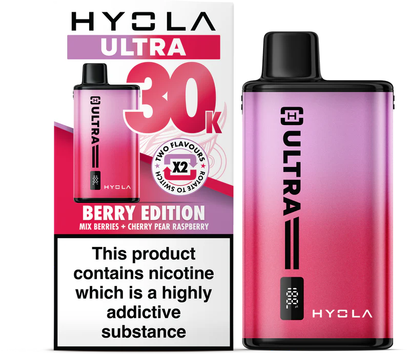 HU_Berry_Edition_Device___Box_1 Hyola Ultra 30K-Prefilled Pod Kit/Berry Edition 20mg - Image 1